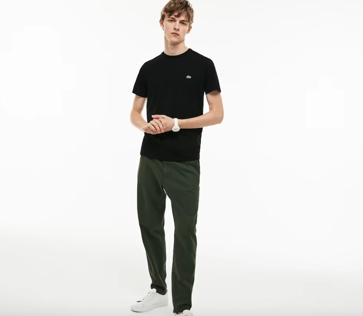 Lacoste Men's Crew Neck Cotton T-Shirt 4 Lacoste Men's Crew Neck Cotton T-Shirt - Image 4