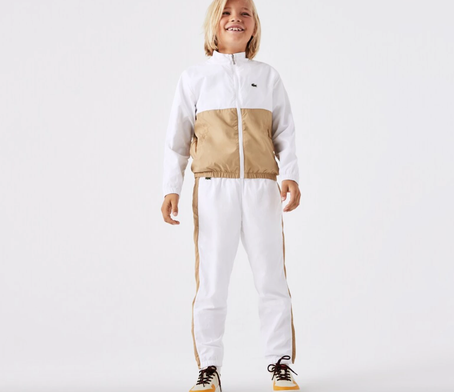 Lacoste Kids' Contrast Band Taffeta Trackpants 1 Lacoste Kids' Contrast Band Taffeta Trackpants