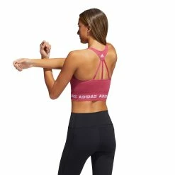 Adidas Training Aeroknit Bra 14 Adidas Training Aeroknit Bra -Yonex Shop GM5160 APP on model walking white