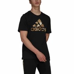 Adidas Logo Men Tee 10 Adidas Logo Men Tee -Yonex Shop H12198 APP on model front white
