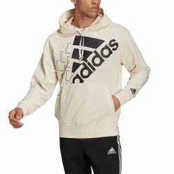 Adidas Men Hoodie 12 Adidas Men Hoodie -Yonex Shop H14655 APP on model front white