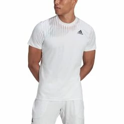 Adidas Tennis Melbourne Tee 13 Adidas Tennis Melbourne Tee -Yonex Shop HA3344 APP on model front white
