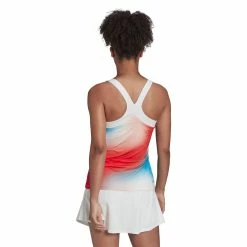 Adidas Melbourne Y-Tank 9 Adidas Melbourne Y-Tank -Yonex Shop HA7614 APP on model back white