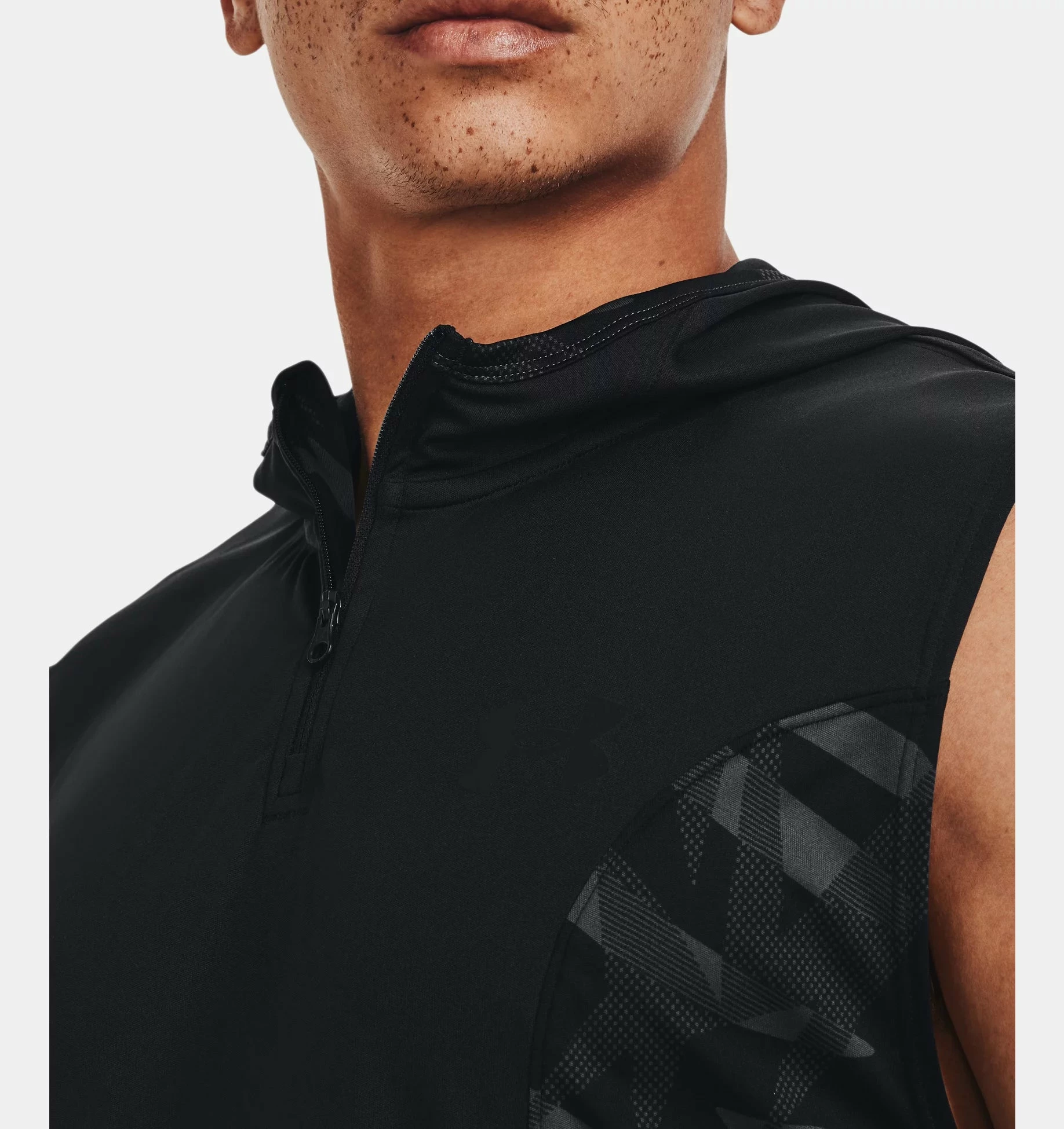 Under Armour Men's UA Baseline Tank Hoodie - Image 3
