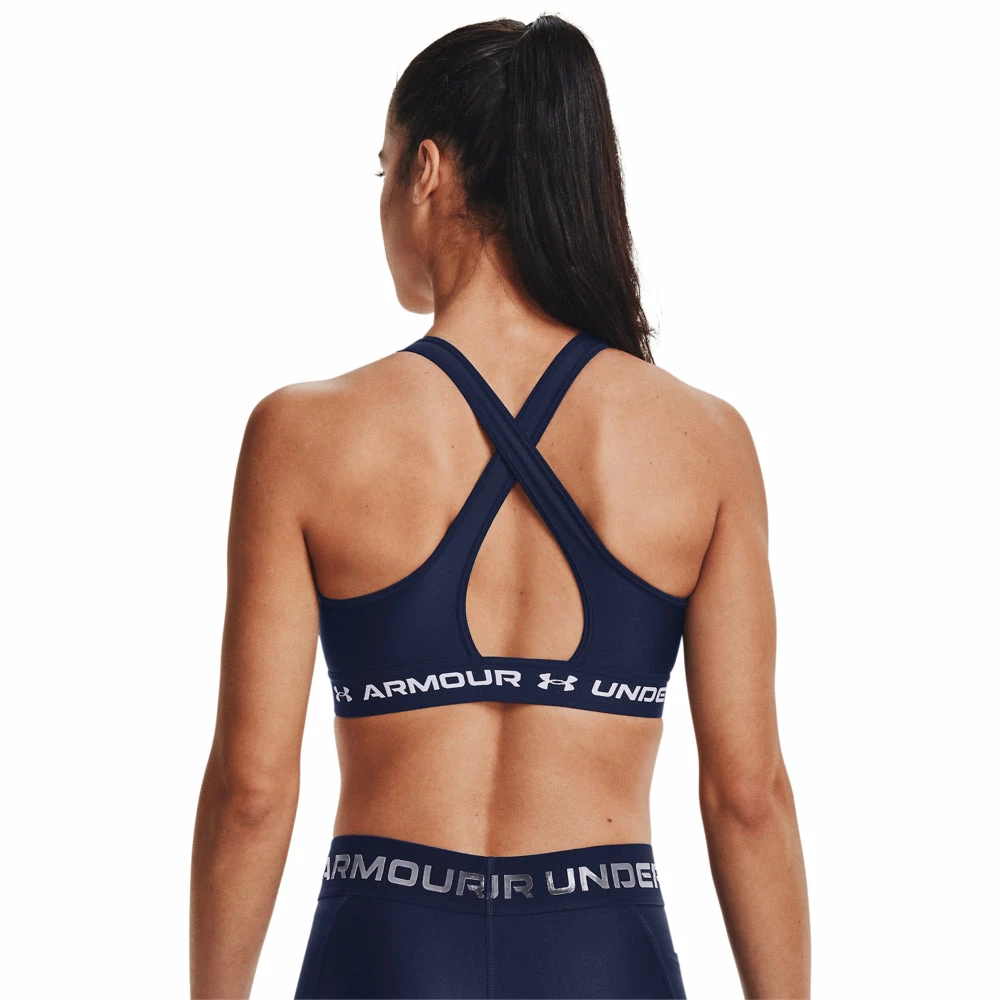 Under Armour Mid Crossback Sports Bra - Image 2